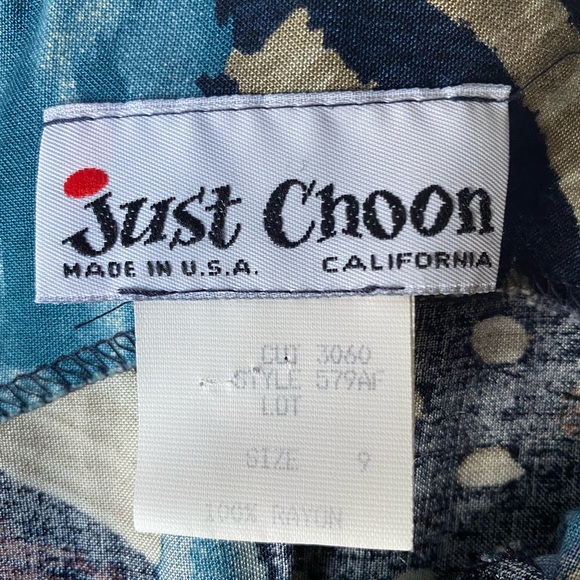 Vintage 90’s Summer Midi Dress with Slit - Picture 3 of 8